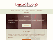 Tablet Screenshot of broadswordsolutions.com